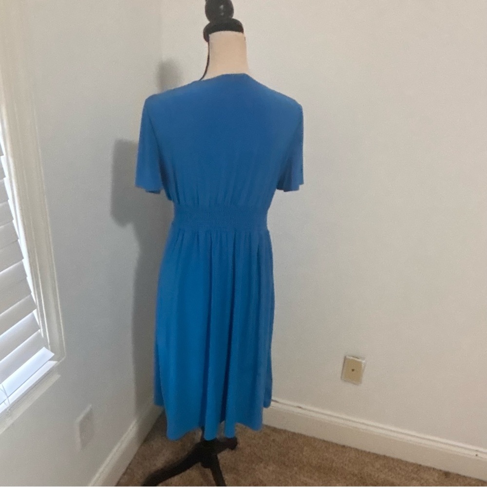 Tiana B. Blue V-Neck Dress - Picture 6 of 9